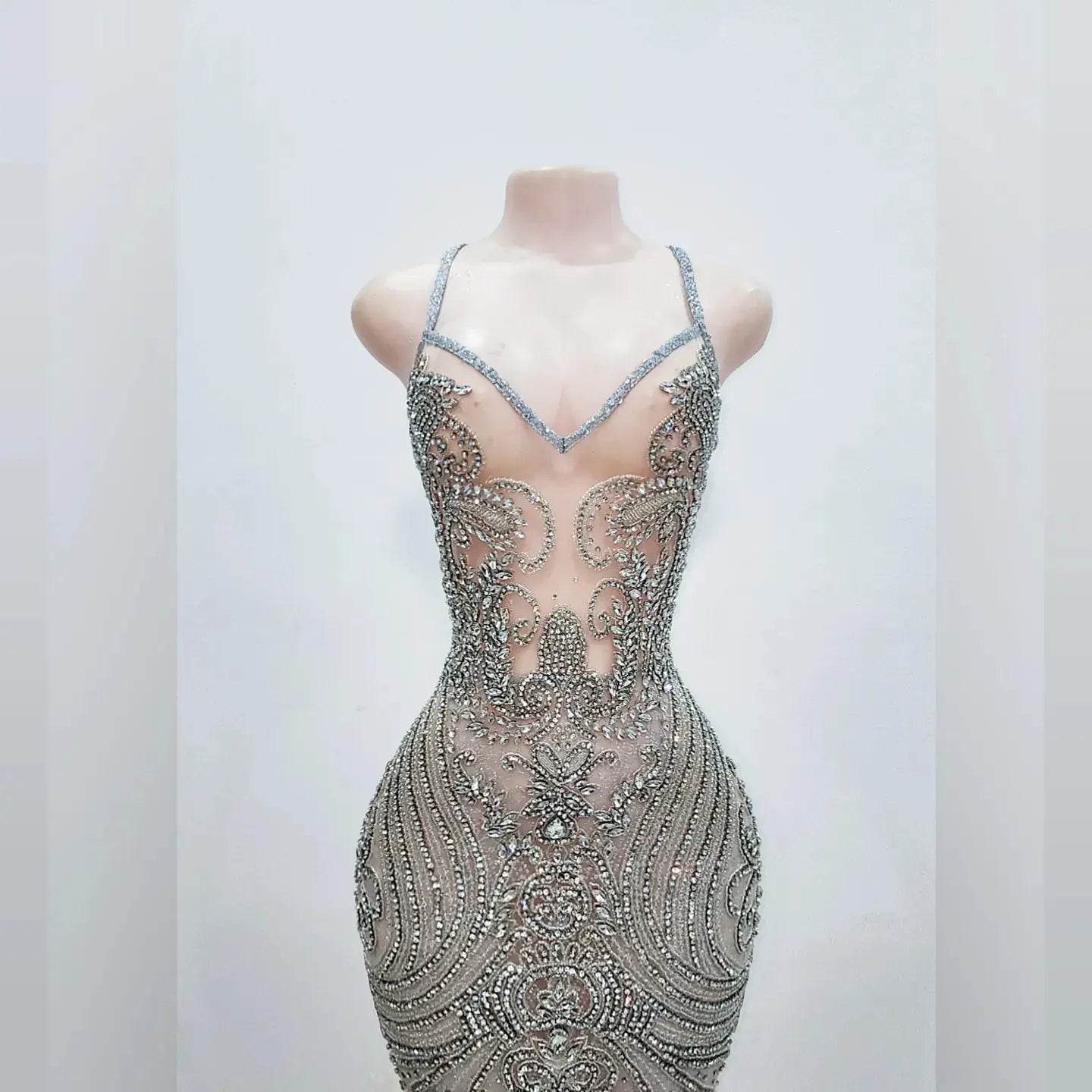 Vahalah Feather Mermaid Gown