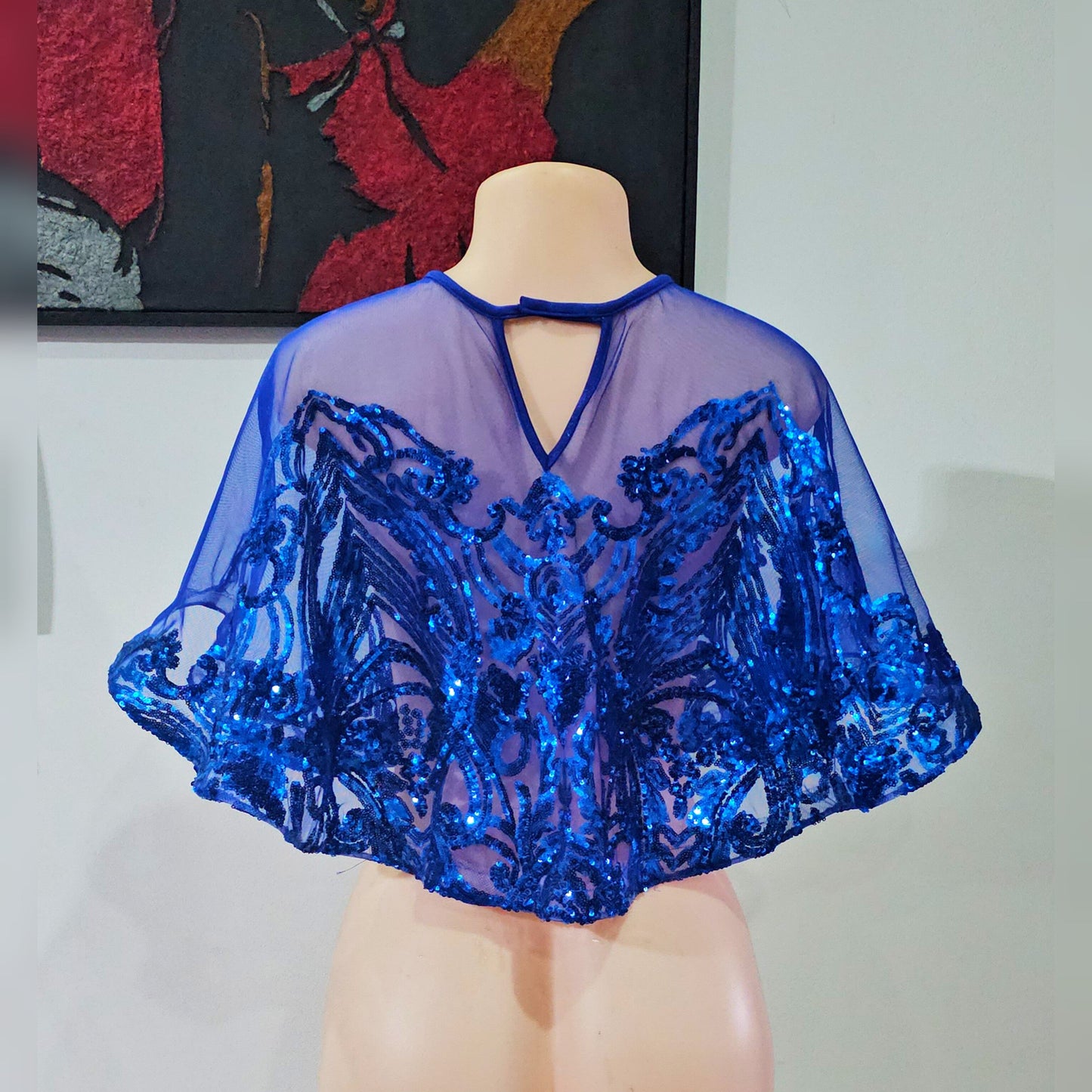 Bleu Sequin cover up