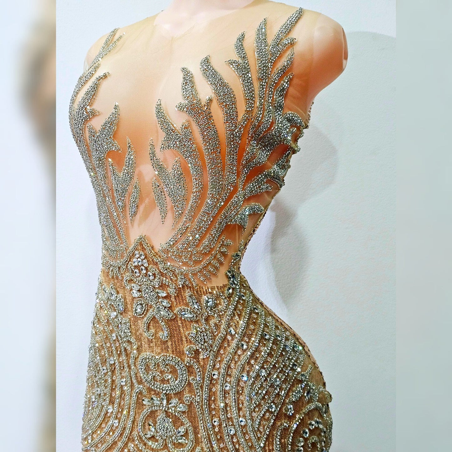 Diamond Fuego Rhinestone Mermaid dress