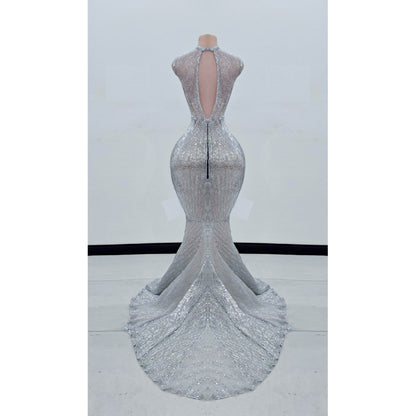 Phayrah Rhinestone Mermaid Gown