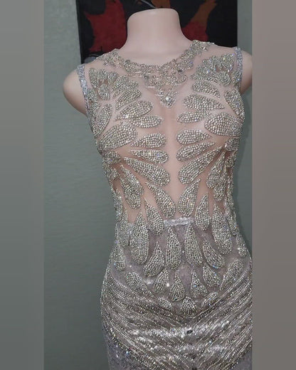 Rhinestone Mecca Sequin Mermaid Dress